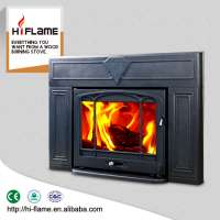 HiFlame cheap high efficiency indoor cast iron wood burning inserts fireplace