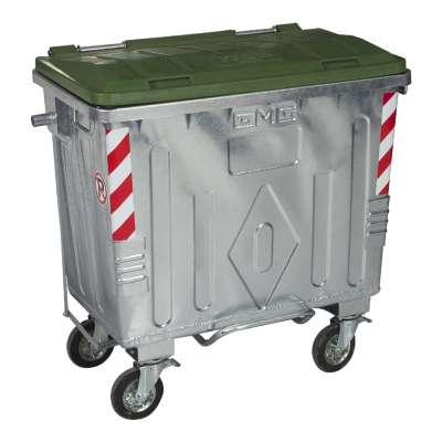 660LT Metal Waste Bin with Plastic Lid (GMG - GM 660)