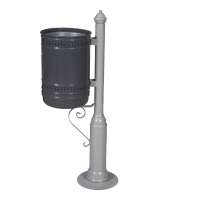 27/32 LT Post-Mounted Waste Bin (GMG - GM 32)