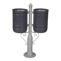 54LT/64LT Metallic Double Waste Bin (GMG - GM 64)