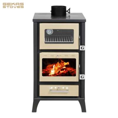 15,3 kW European Quality Wood Burning Stove with Oven | 76% Efficiency (Gekas Stoves - MG 400)